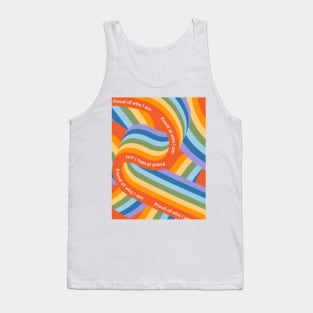 Proud of who I am Abstract Tank Top